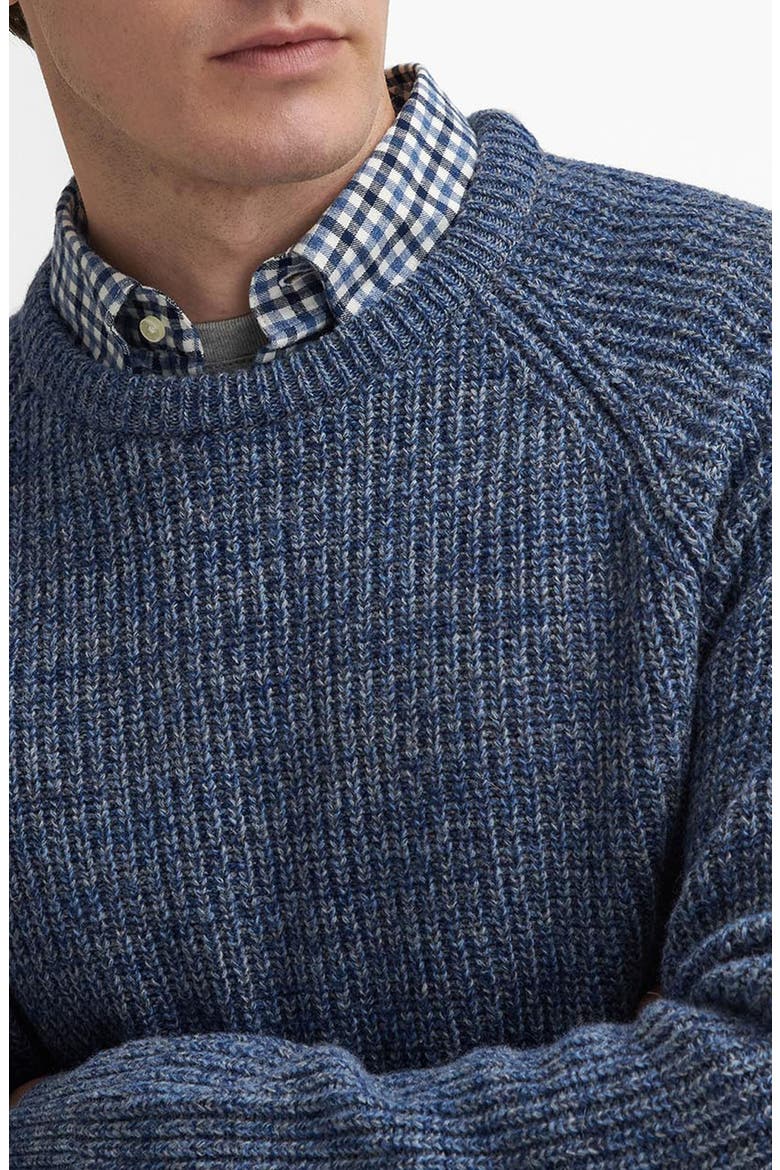 Horseford Wool Sweater, Alternate, color, RIVER BLUE
