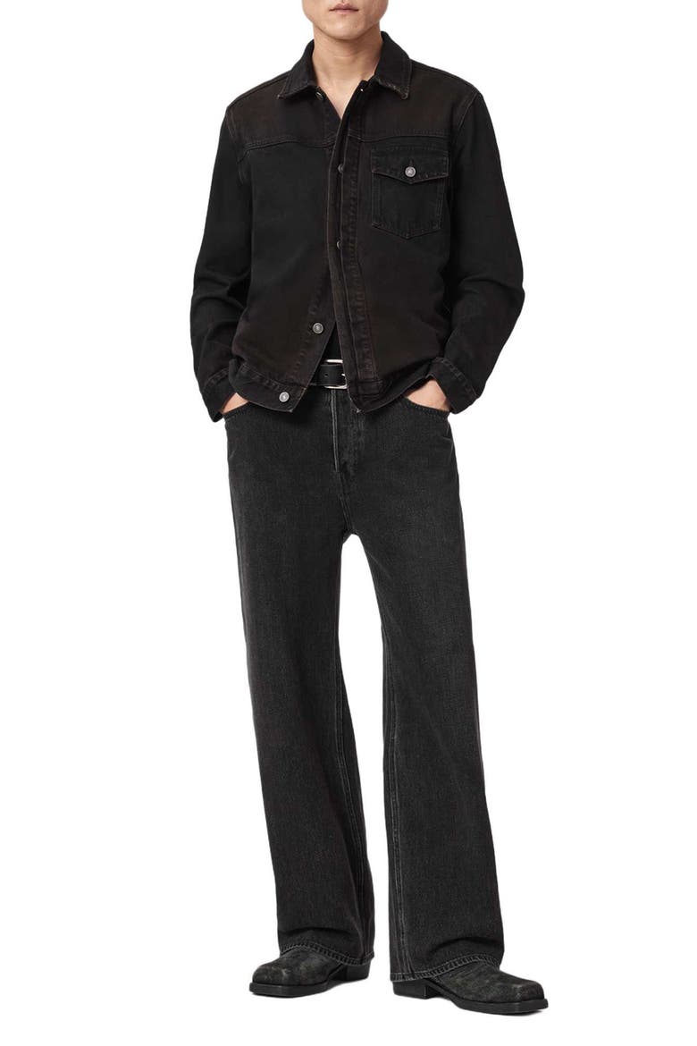 Roth Denim Jacket, Alternate, color, OVERDYED BROWN