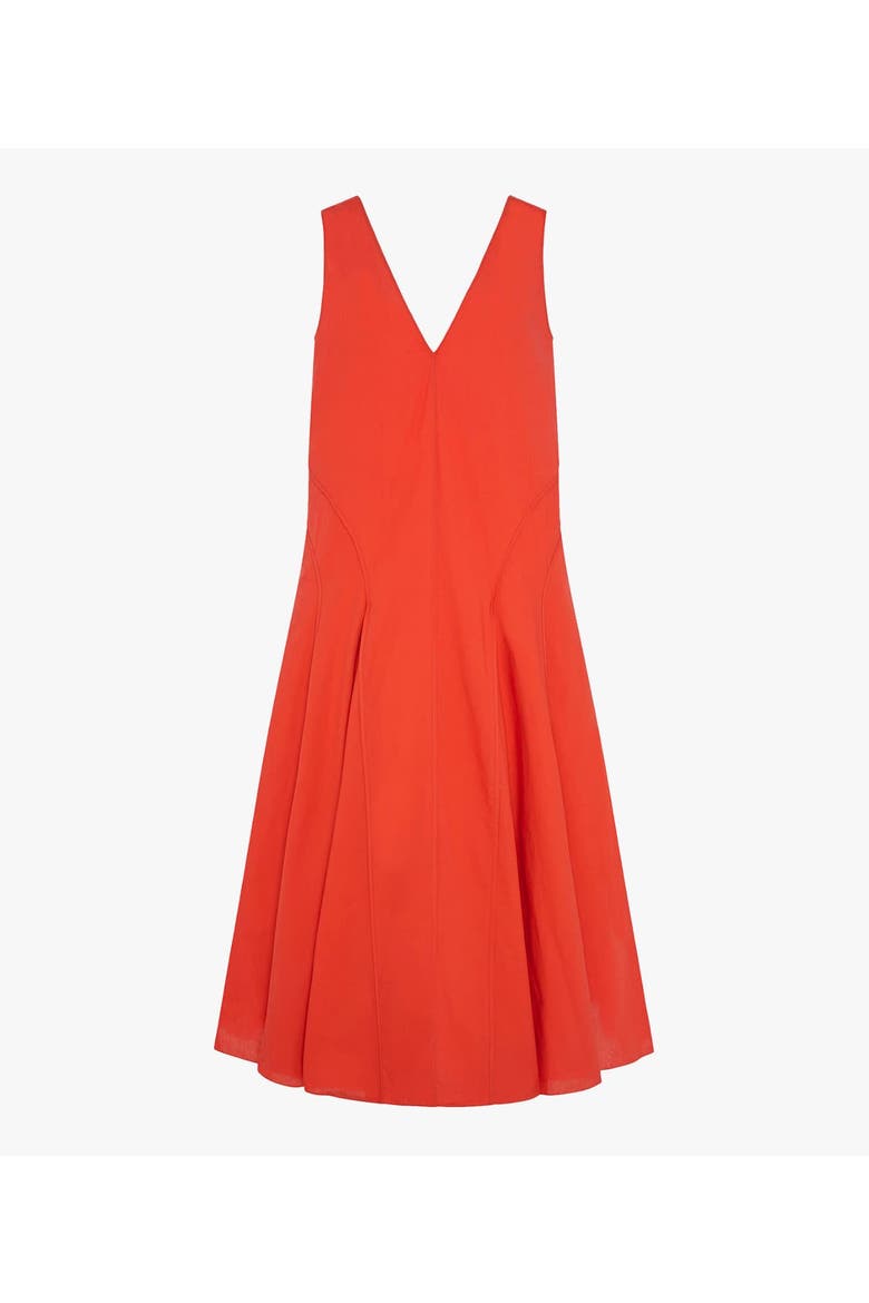 Full Skirt Dress | Vermilion, Alternate, color, Vermilion