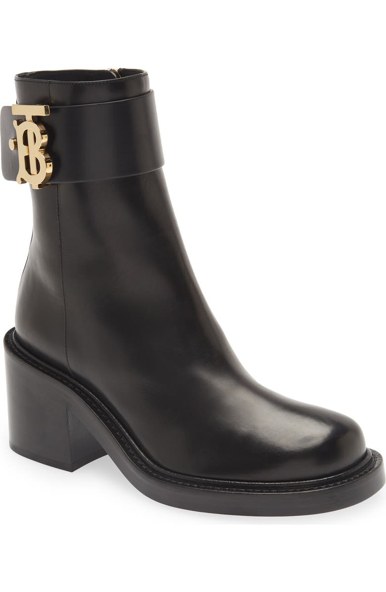 Burberry Westella Bootie, Main, color, Black