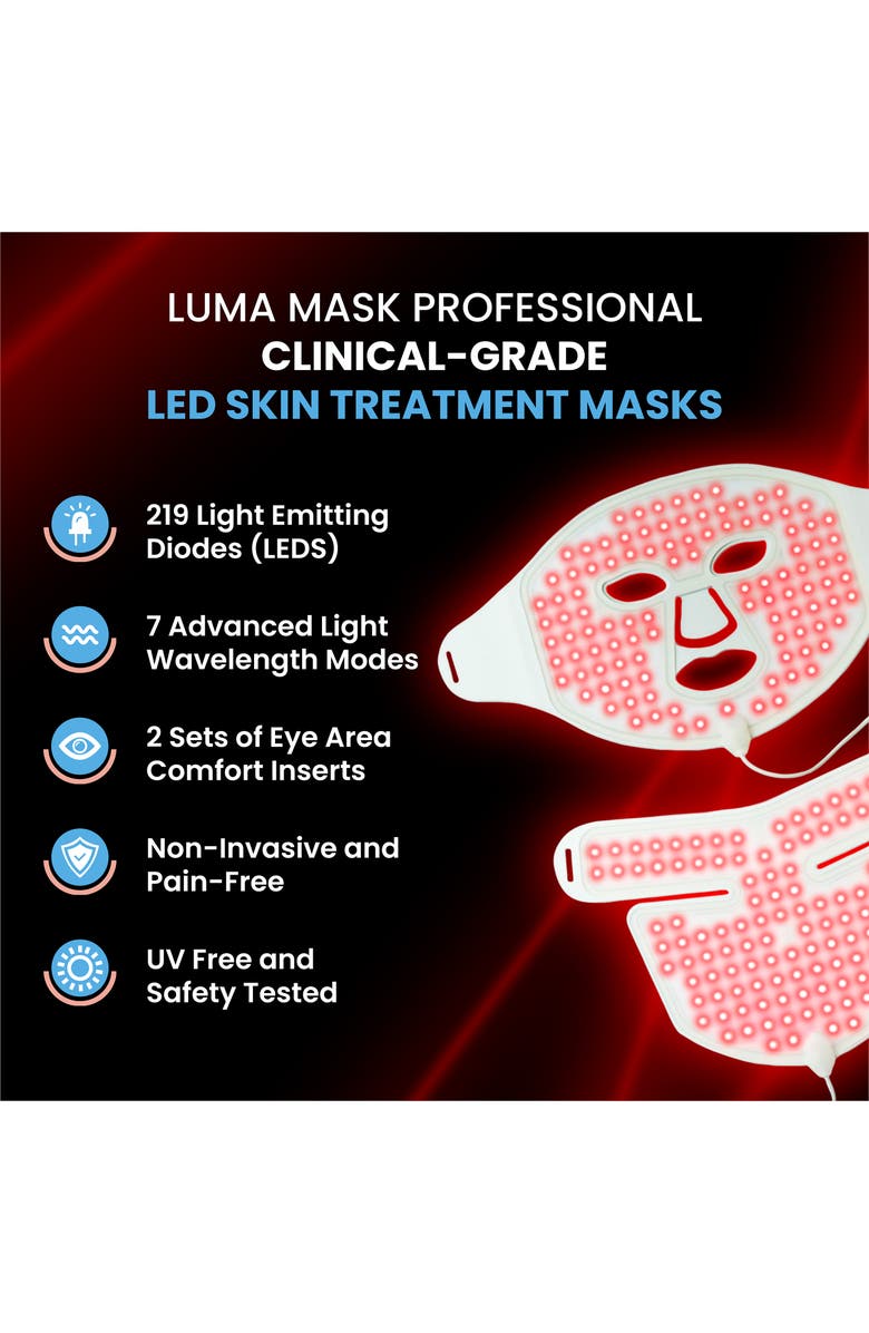 PURE DAILY CARE Luma Mask Professional LED Light Therapy Mask for Face & Neck, Alternate, color,