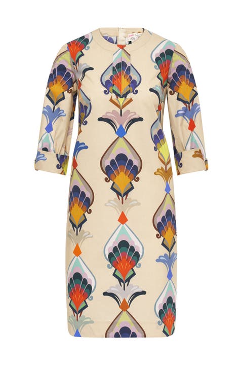 Printed Cotton Poplin Dress