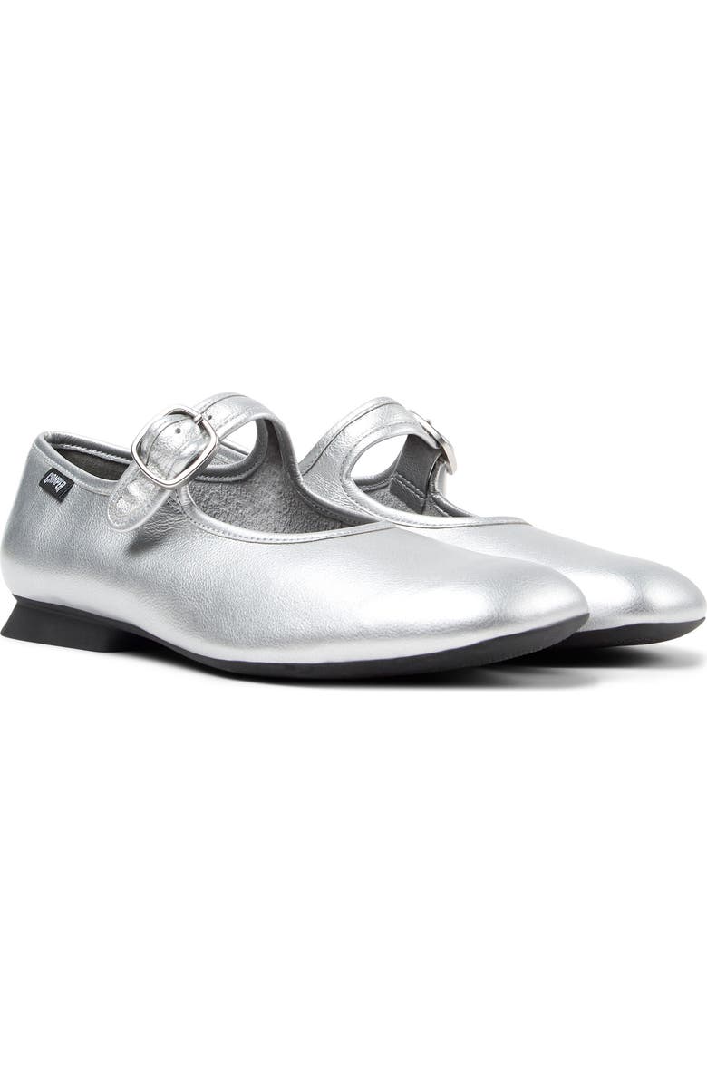 Camper Casi Myra Mary Jane Flat, Main, color, Medium Gray