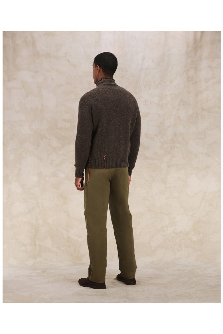 Andrew Merino Wool High Neck Sweater, Alternate, color, MELANGE