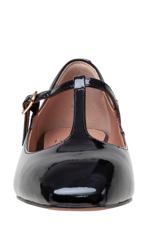 Linea Paolo Marcel T-strap Pump In Black