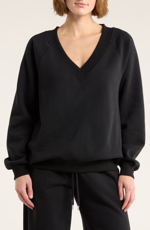Fleece V-Neck Sweater