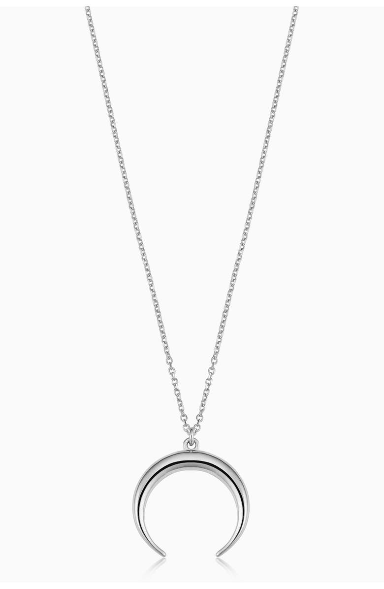 Oradina 14K Gold Wall Street Pendant Necklace, Main, color, White Gold