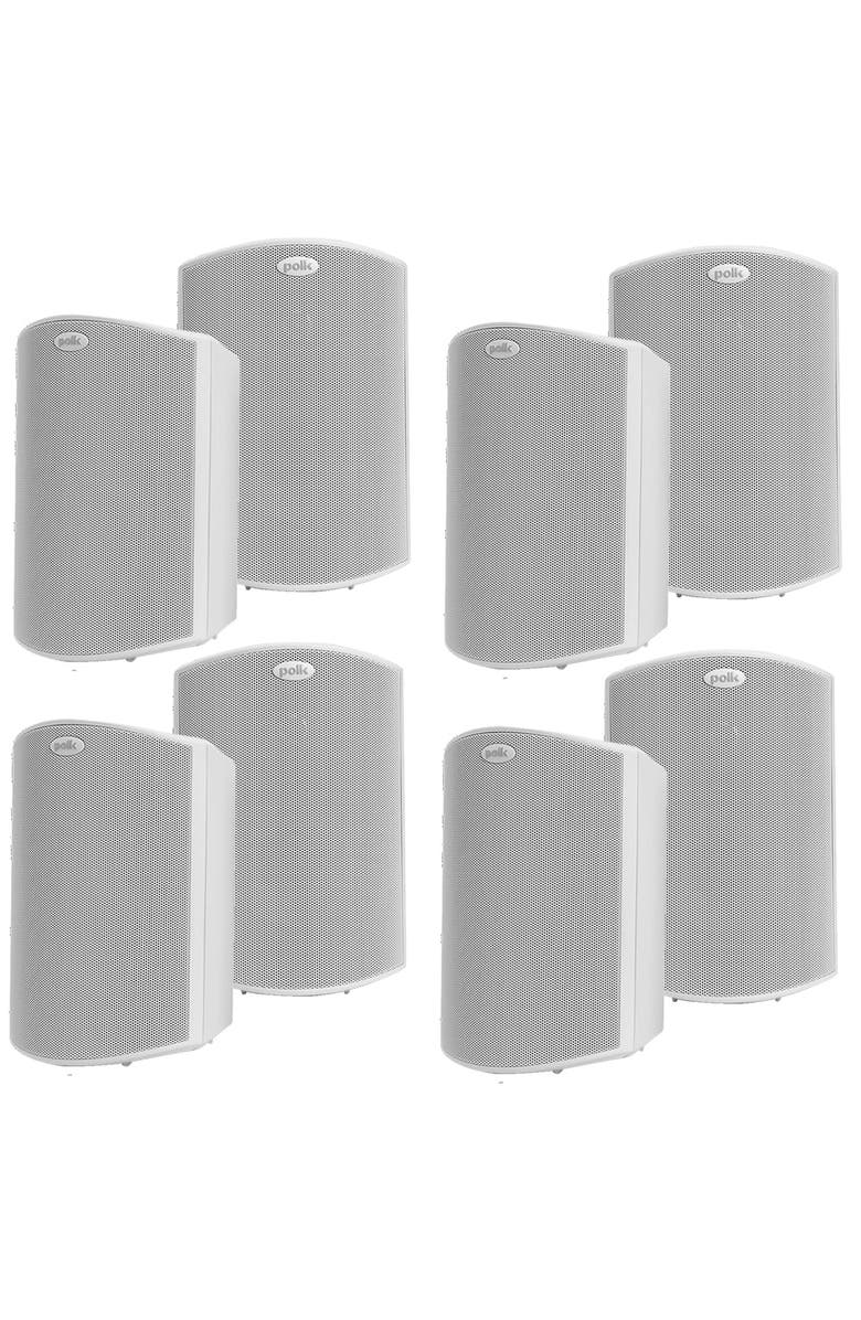 Polk Audio Atrium 5 All Weather Outdoor Loudspeakers - 8 Pack, Main, color, White