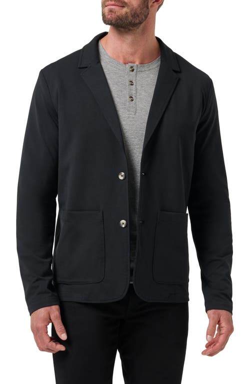 Travismathew Stretchknit Cotton Blend Blazer In Black
