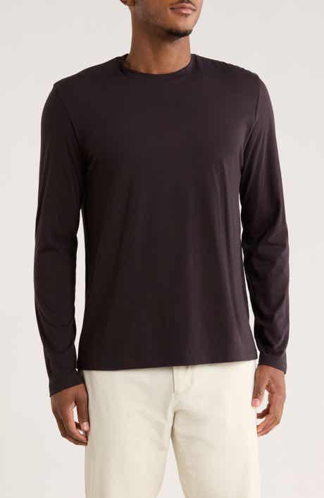 Vince Stripe Crewneck Long Sleeve Knit T-Shirt