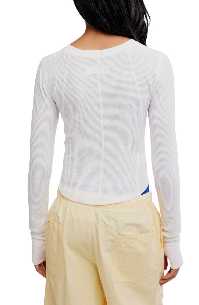 Free People Outbound Long Sleeve Waffle Knit T-Shirt, Alternate, color, 