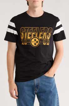 Junk Food NFL Steelers Gridiron Cotton Graphic T-Shirt