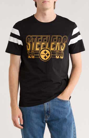 Junk Food NFL Steelers Gridiron Cotton Graphic T-Shirt