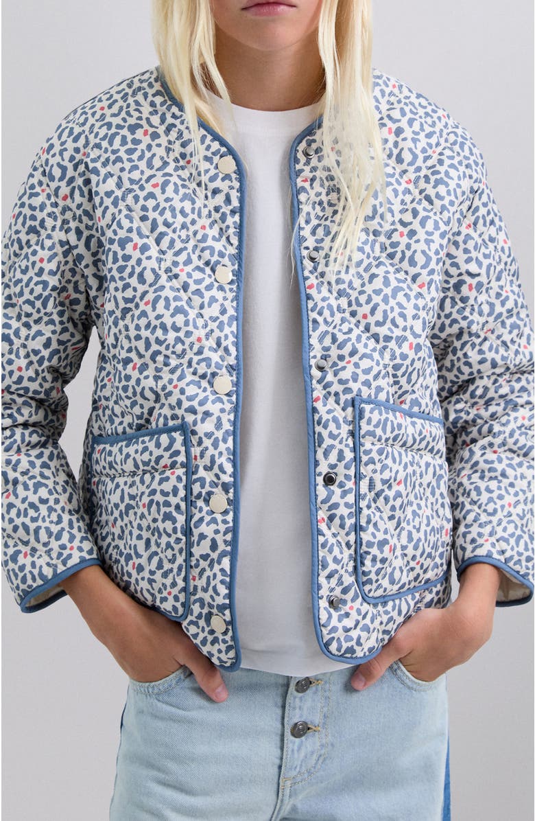 Scalpers Dina Leo Jacket Girls, Alternate, color, Blue