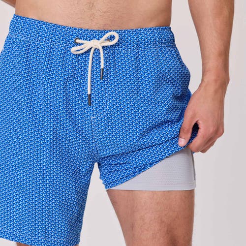 Snapper Rock 4 Way Stretch Swim Short In Blue