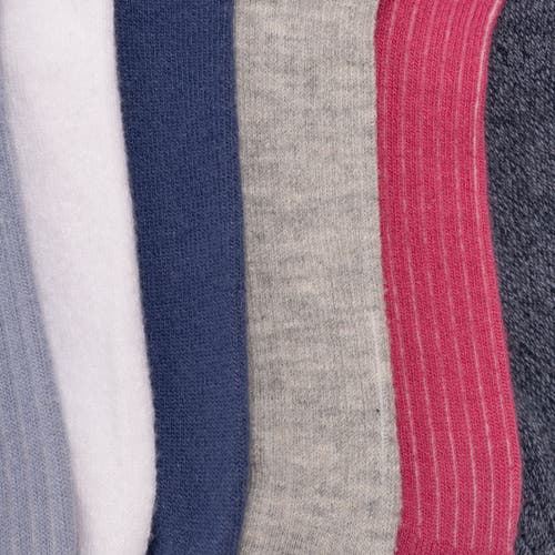 Muk Luks Dream Step Mini Crew Socks 6 Pair Pack In Multi