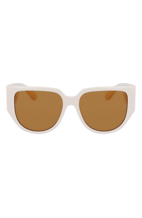 Gancini Tea Cup 58mm Oval Sunglasses