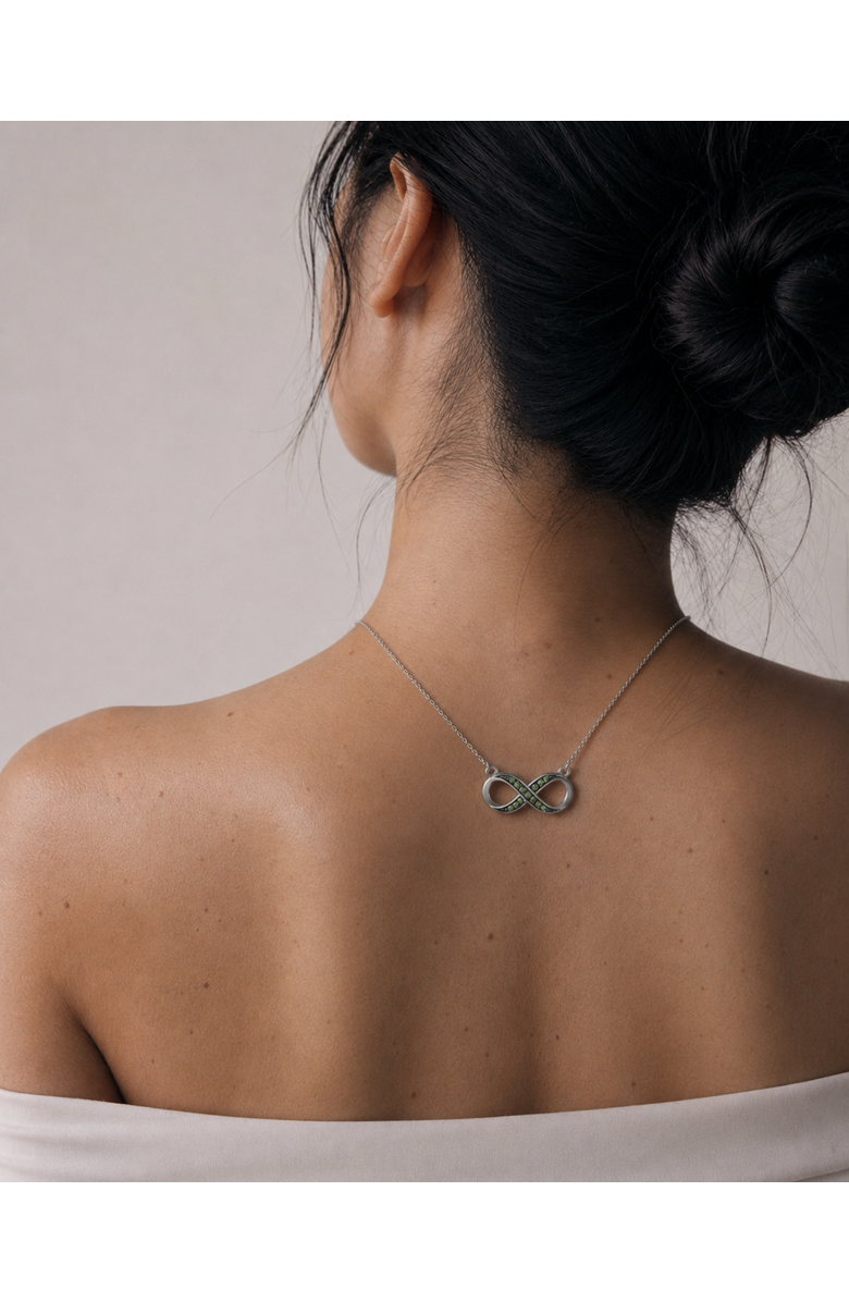 LuvMyJewelry Infinite Devotion 0.08 Ct Diamond Necklace in 925 Sterling Silver, Alternate, color, Sterling Silver