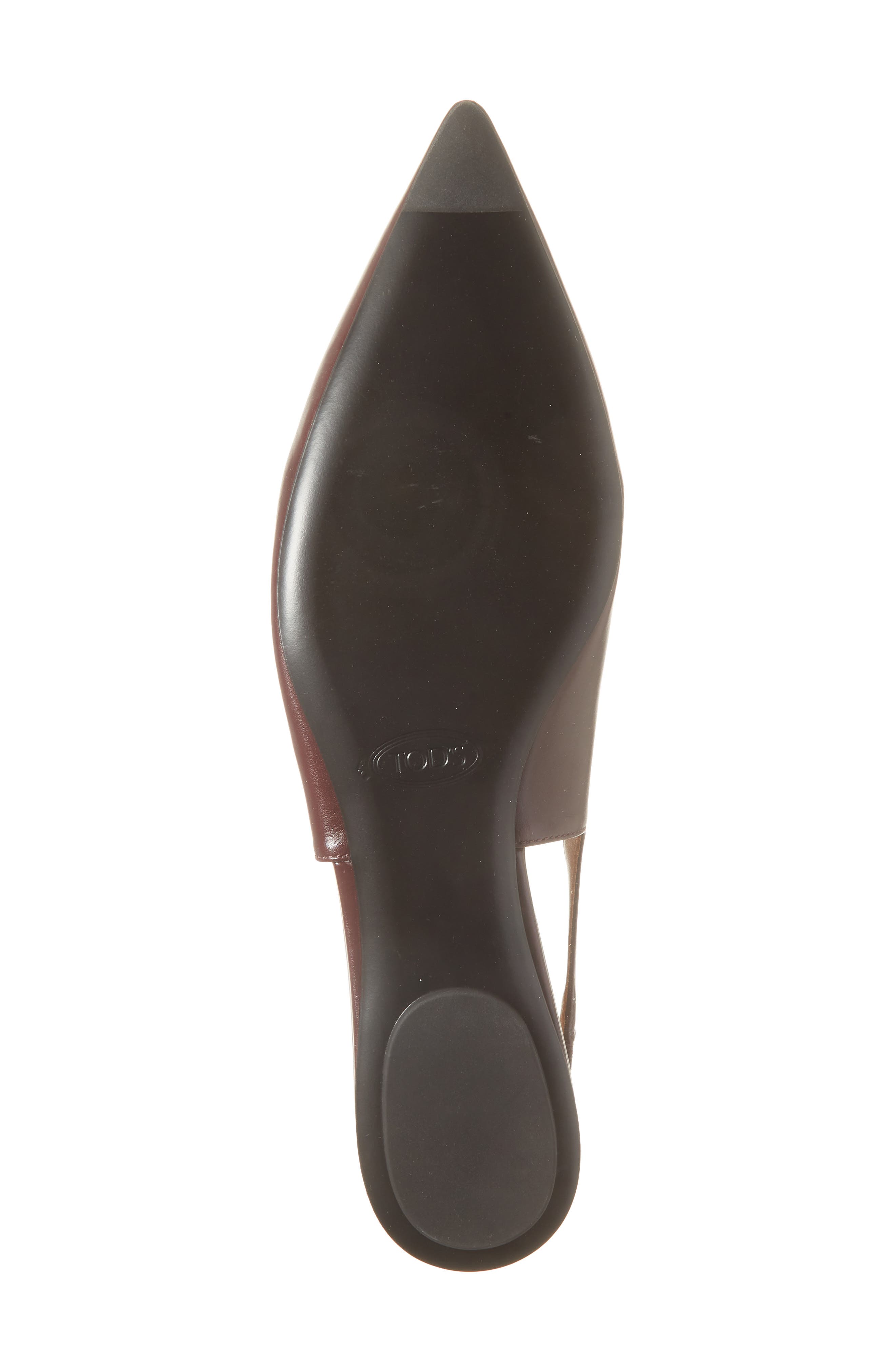 Tod
s Barretta Pointed Toe Slingback Flat, Alternate, color, Kraft Chiaro