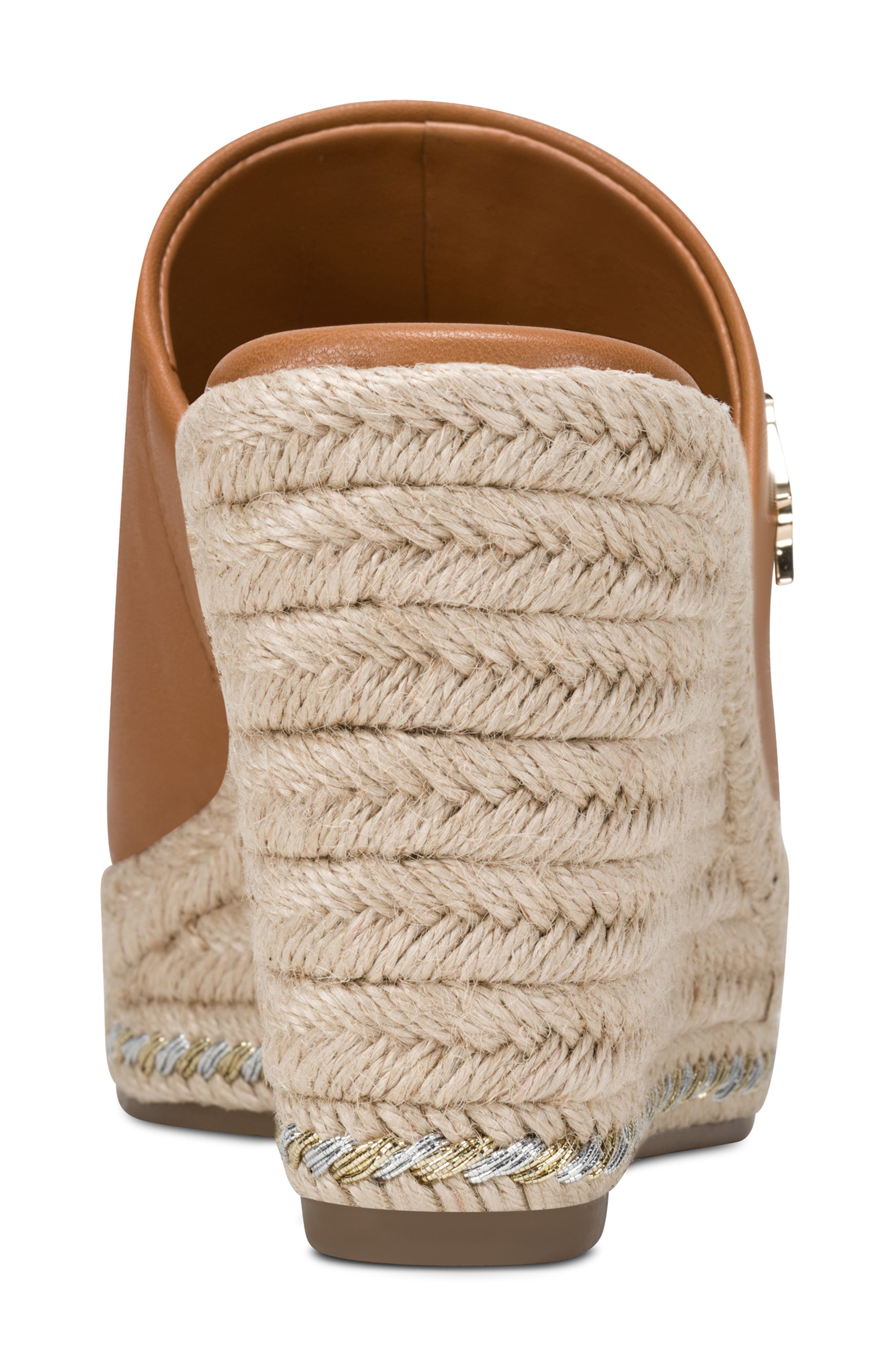 KARL LAGERFELD PARIS Corissa Espadrille Platform Wedge Slide Sandal, Alternate, color, Tan