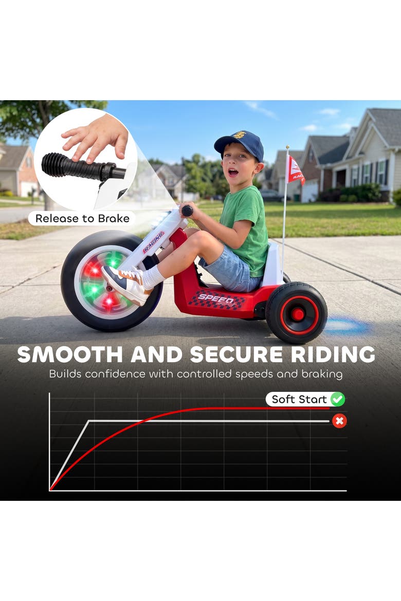Electric Tricycle Ride On, Alternate, color, Red