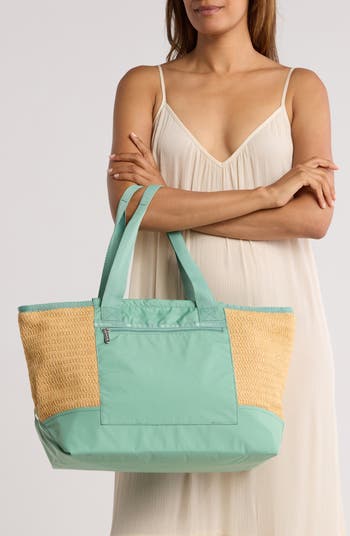 ★LeSportsac★ Raffia Natural Small Bamboo Tote Bag 1570L288 Raffia Collection – LeSportsac