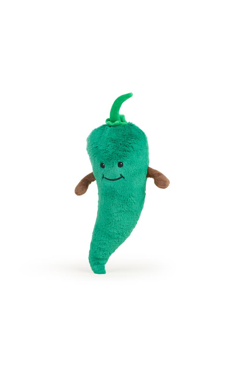 Warmies Green Chili Plush Toy, Main, color, Green
