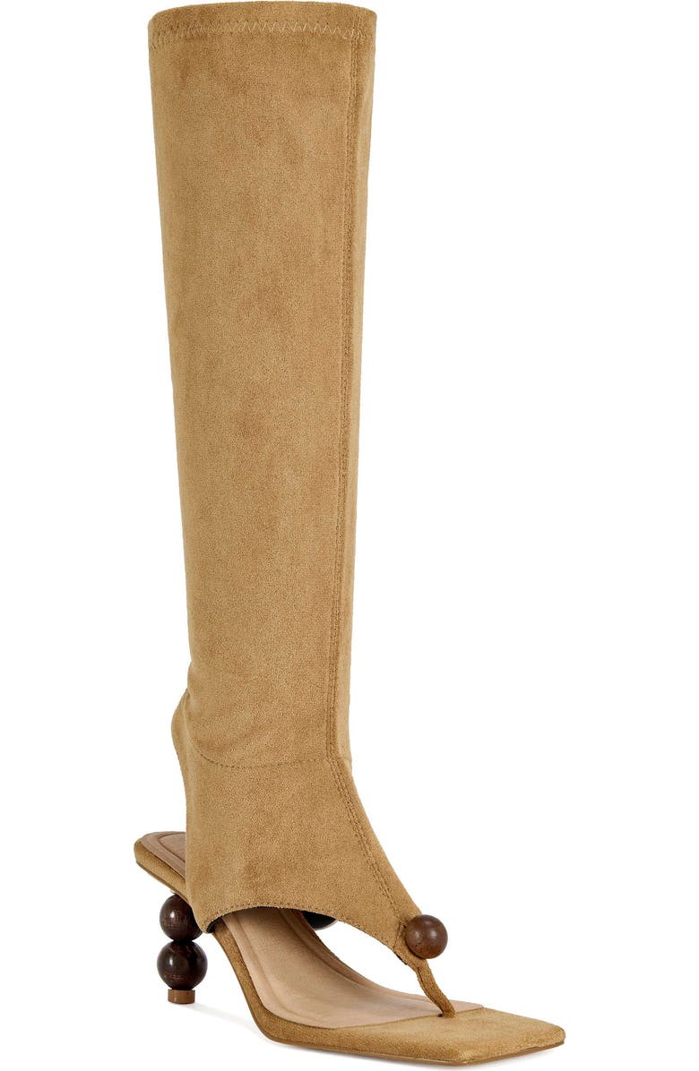 AZALEA WANG Dottie Stiletto Sandal, Alternate, color, Tan