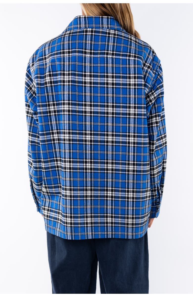 ARIKO Bucky Heavy Flannel Over Shirt, Alternate, color, Blue / Black