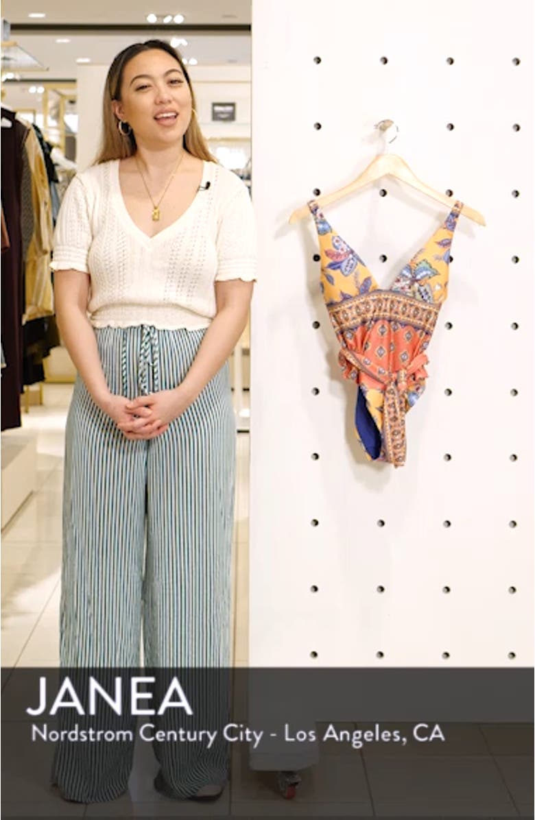 Tapestry Bloom One-Piece Swimsuit, sales video thumbnail