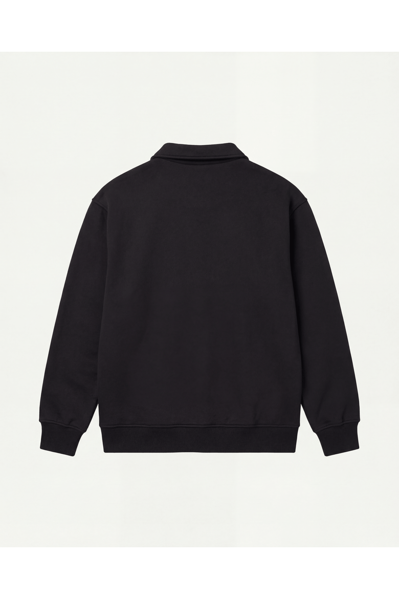 Collective 1/4 Zip Relaxed Sweatshirt, Alternate, color, Black