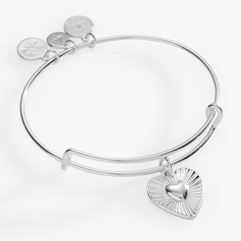 Heart Burst Bangle Bracelet