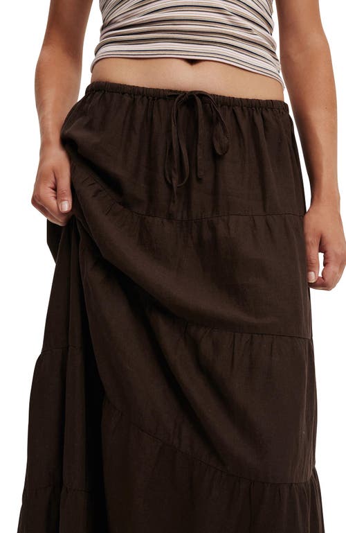 COTTON ON HAVEN MULTI TIERED MAXI SKIRT 