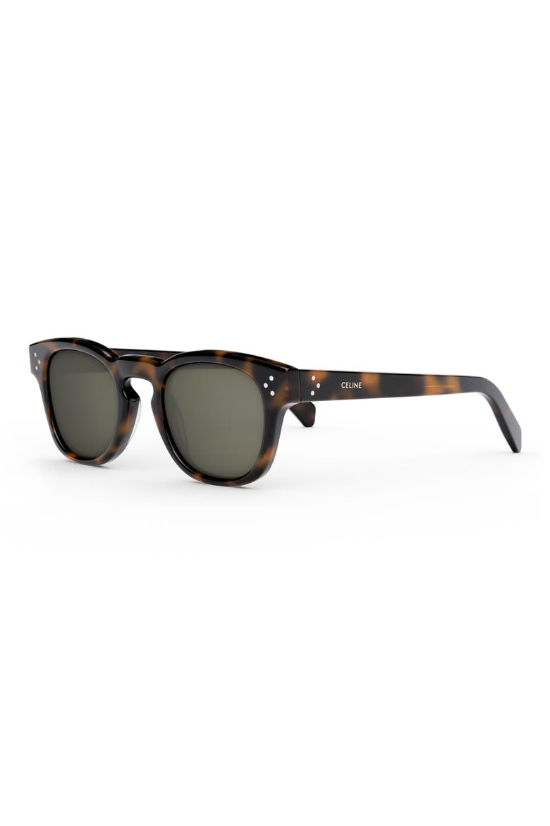 Bold 3 Dots 49mm Square Sunglasses, Alternate, color, BLONDE HAVANA / GREEN