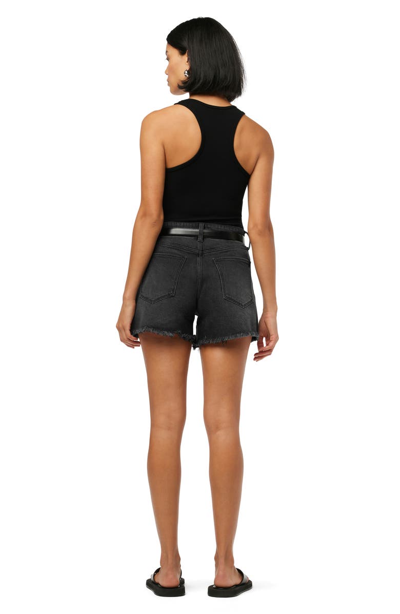 Joe's The Jessie Frayed High Waist Relaxed Denim Shorts, Alternate, color, Finesse