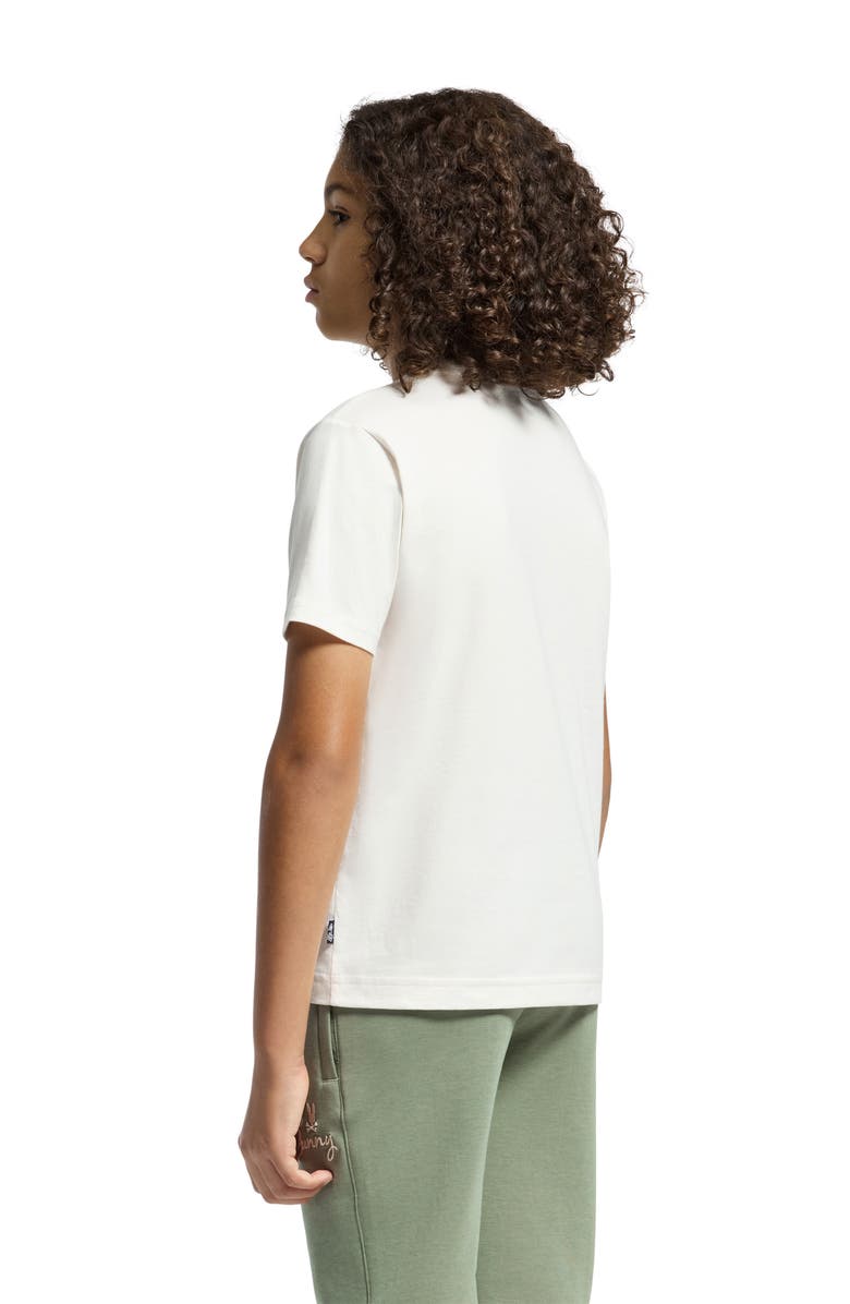 Psycho Bunny Kids' New Castle Embroidered Cotton T-Shirt, Alternate, color, Ecru