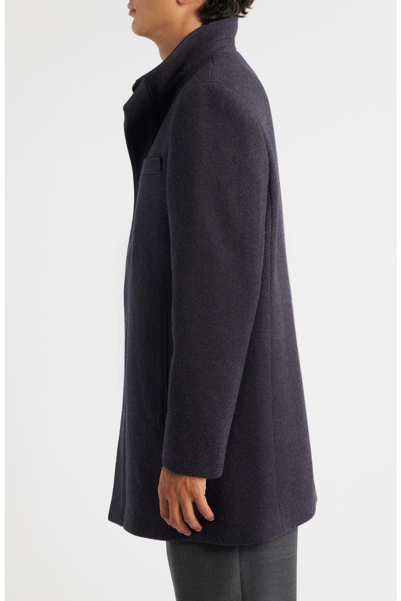 Genoa Wool Blend Twill Coat, Alternate, color, ESPRESSO NAVY TWILL
