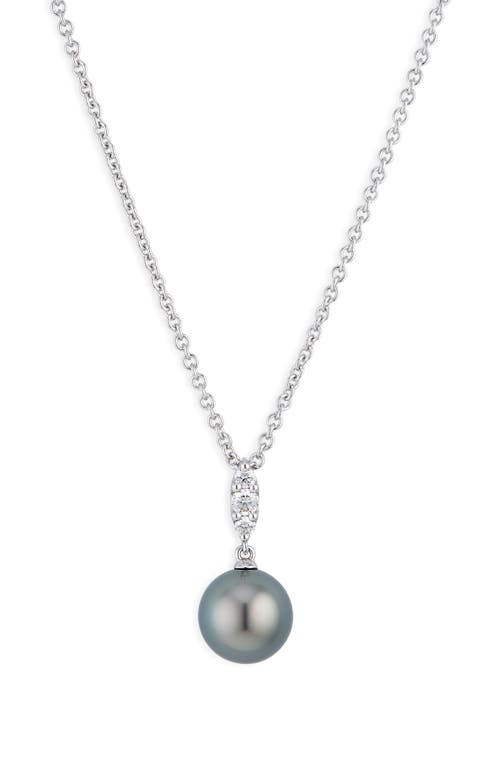 Mikimoto Morning Dew Cultured Pearl Pendant Necklace In 18k White Gold