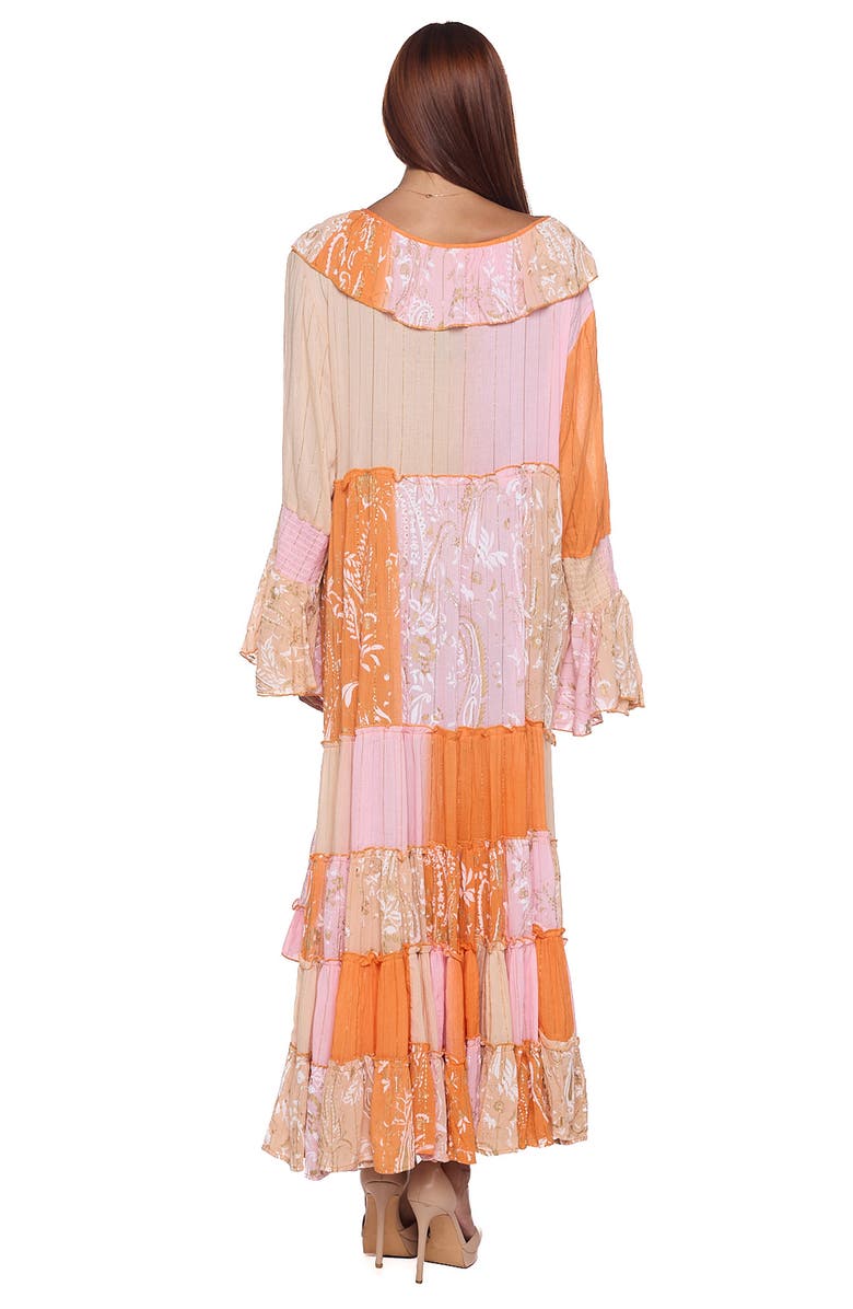 RANEES High-Low Long Sleeve Cover-Up Dress, Alternate, color, Orange