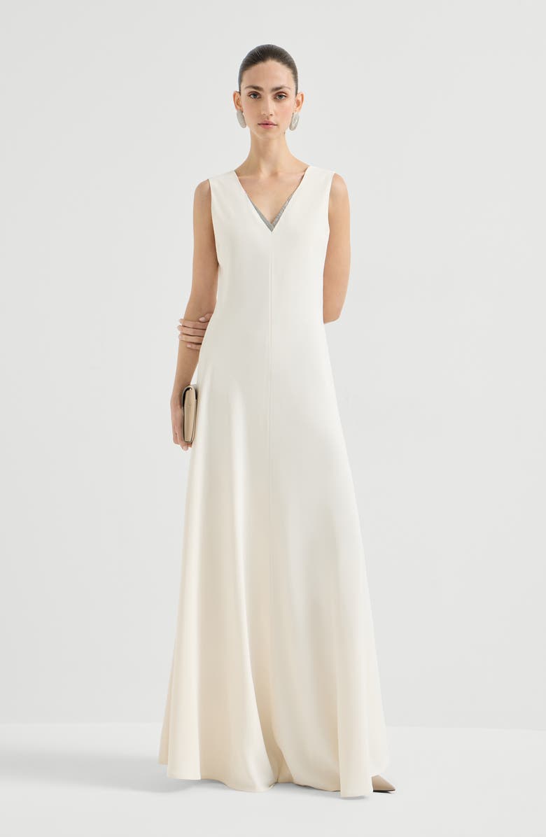 Brunello Cucinelli Fluid dress, Alternate, color, Chalk