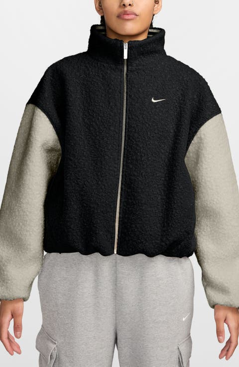 Sportswear Oversized High-Pile Fleece Jacket