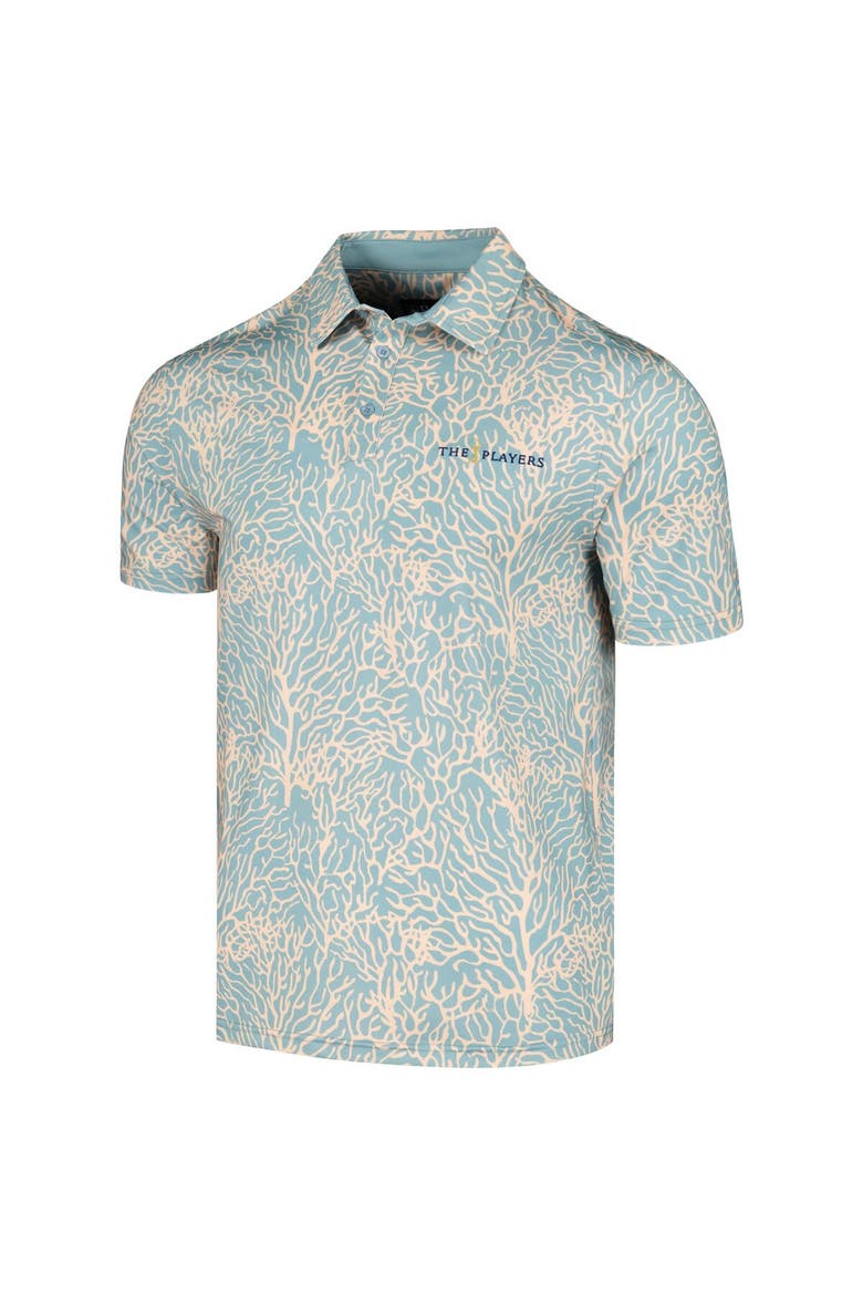 Men's Flomotion Blue THE PLAYERS Coral Reef Polo, Alternate, color, Blue