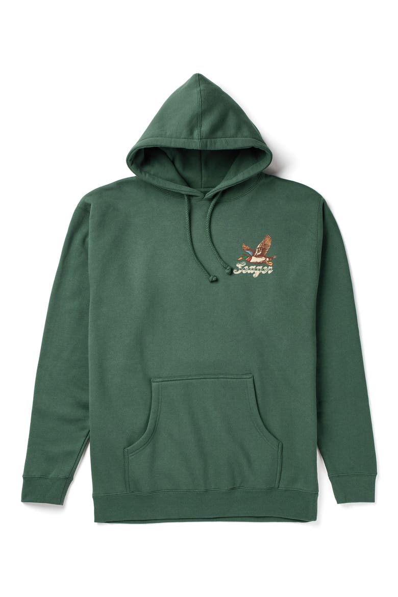 Greenhead Cotton Blend Hoodie, Main, color, ALPINE GREEN