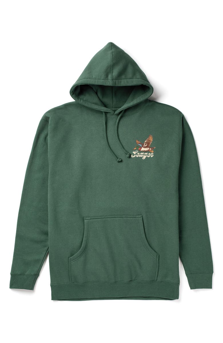 Seager Co Greenhead Cotton Blend Hoodie, Main, color, Alpine Green