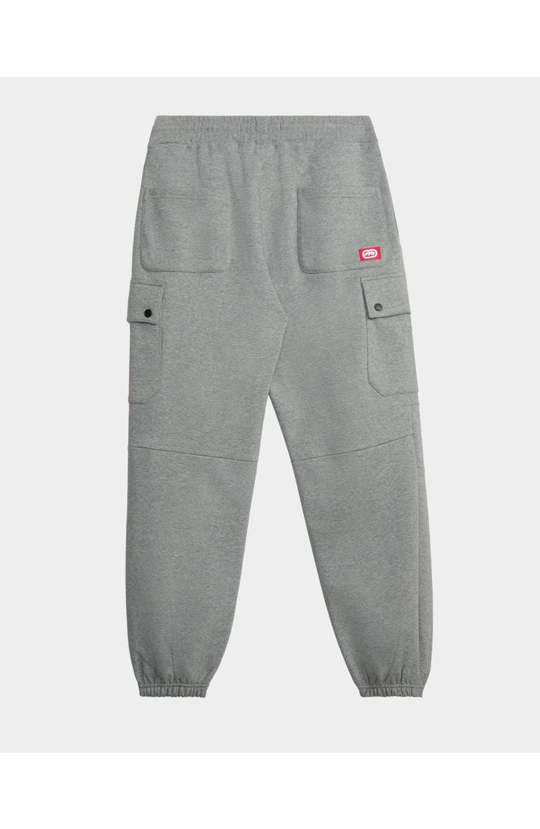ECKO Cargo Pocket Fleece Joggers, Alternate, color, Heather Grey