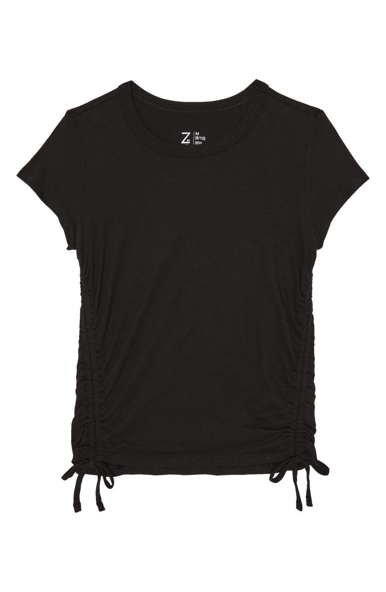 Z by Zella Girl Kids' Take a Hike Shredded Short Sleeve Tee, Main, color,