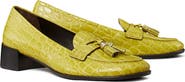 Tory Burch Croc Embossed Tassel Loafer