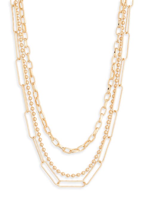 Mixed Chains Layered Necklace