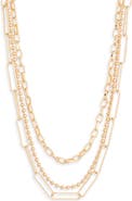 Ettika Mixed Chains Layered Necklace