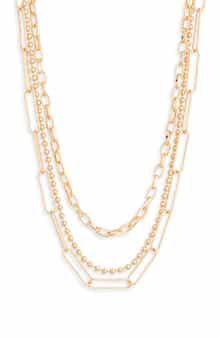 Mixed Chains Layered Necklace